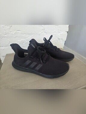 adidas Women's Black Slip-On Lace-Up Sneakers
